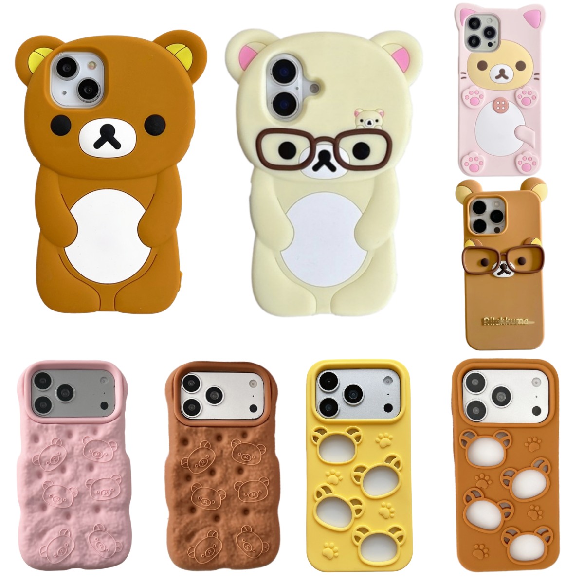 Y2K Phone Accessories - Zo schattig 3D cartoon teddybeer telefoonhoesje