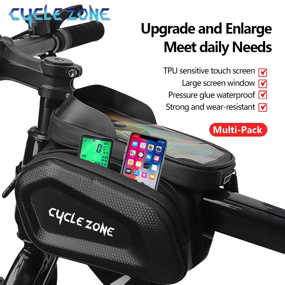 Phone Zone Accessories & Repair - Fietstassen Bike Top Voorbuis Frametas Touchscreen