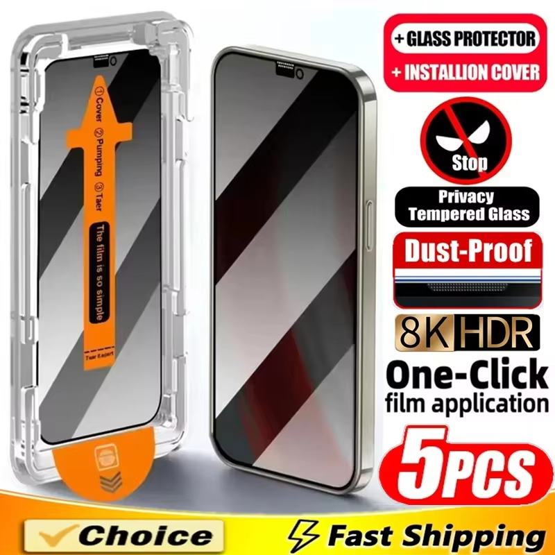 Realme C67 - Anti-Spy Peep Gehard Glas Film voor