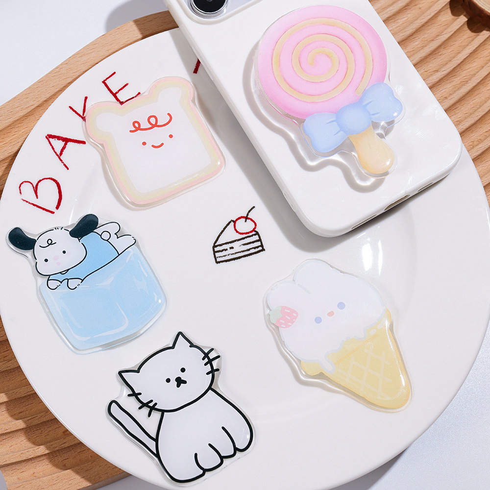 Phone Accessories Vendor - Leuke Cartoon Grip Tok Acryl Opvouwbare
