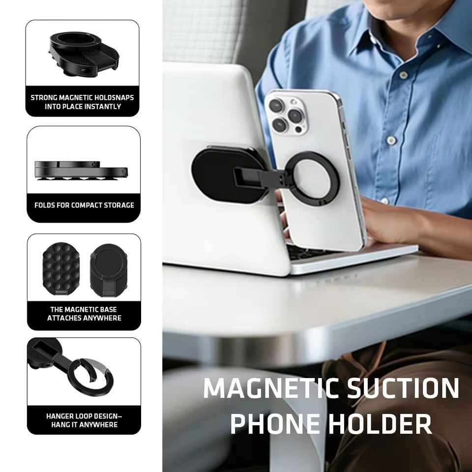 Desk Phone Stand - MA39 Magnetische Opvouwbare Telefoonstandaard Universeel 360°