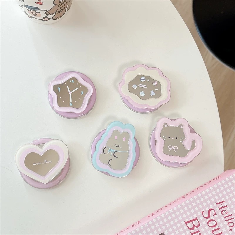 Phone Accessories Vendor - Cartoon Spiegel Telescopische Telefoonstandaard Kawaii Ins