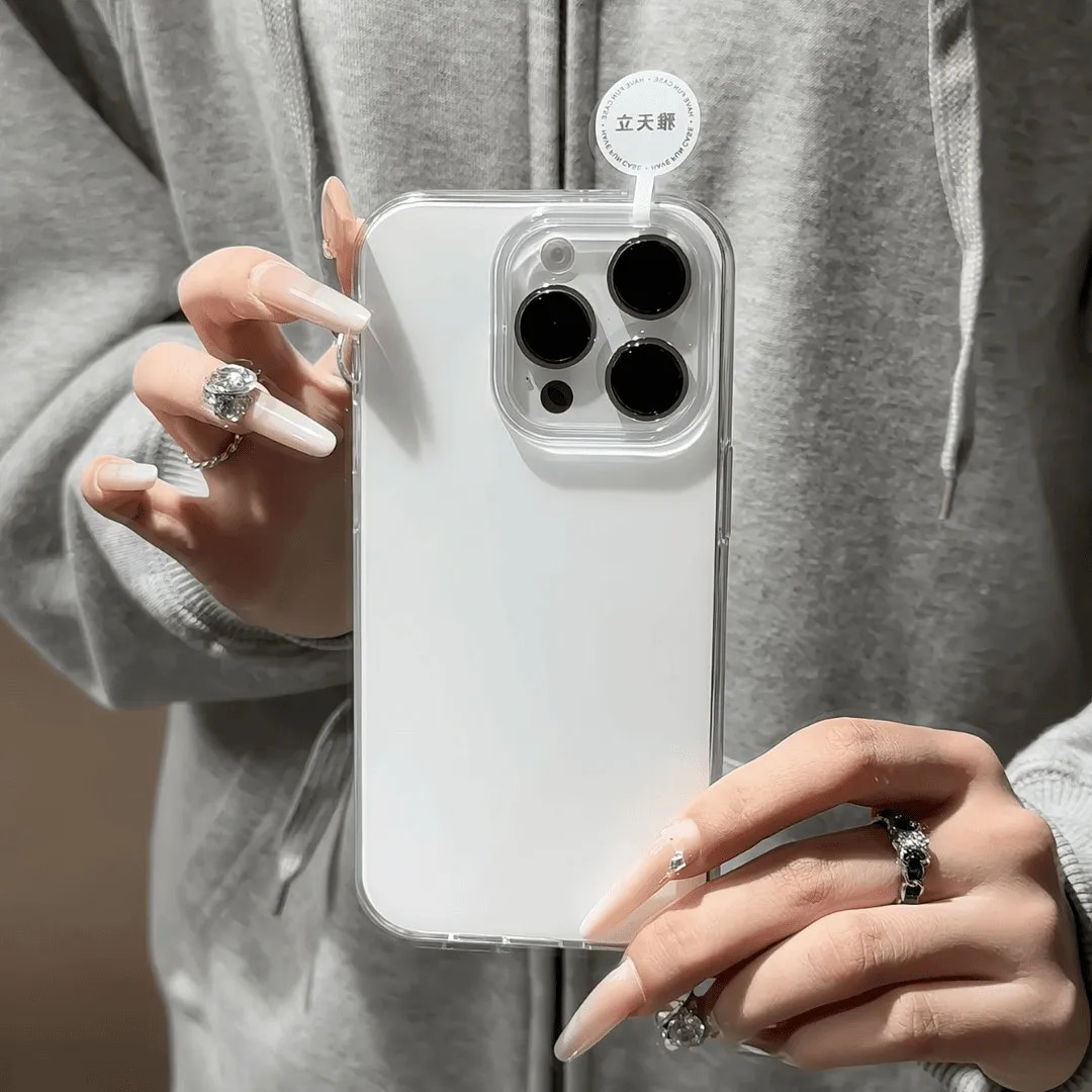 Y2K Phone Accessories - Geavanceerde minimalistische witte groot gat IMD