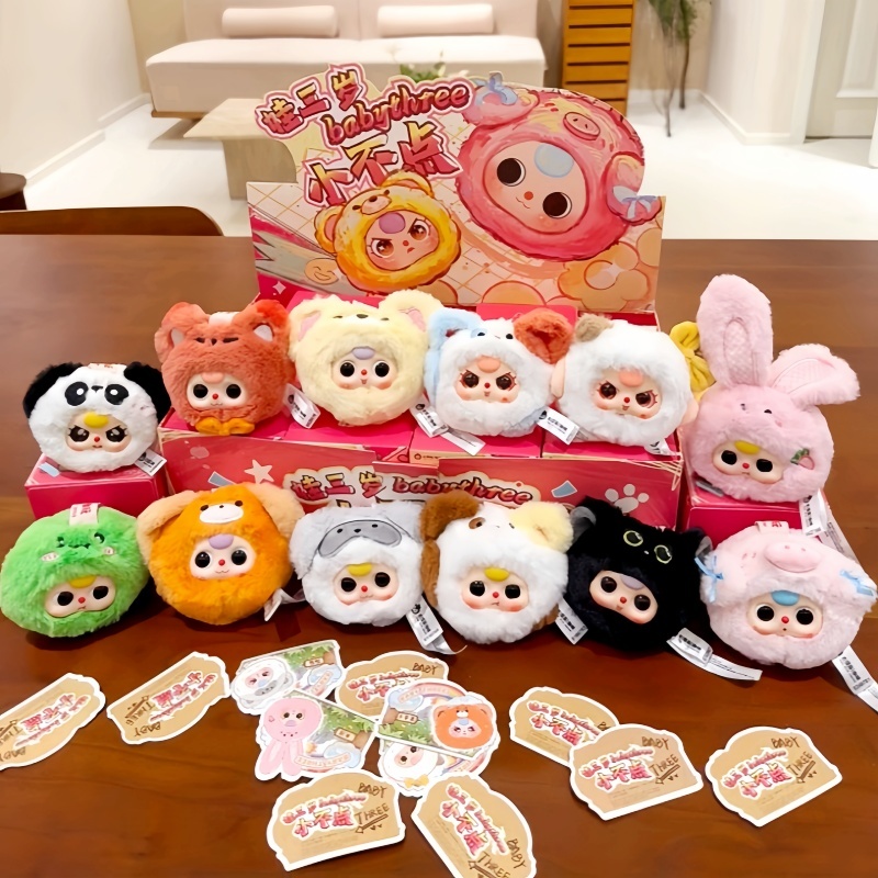 Phone Accessories Blind Box - Echte Baby Drie Mini Dierenkop Vinyl