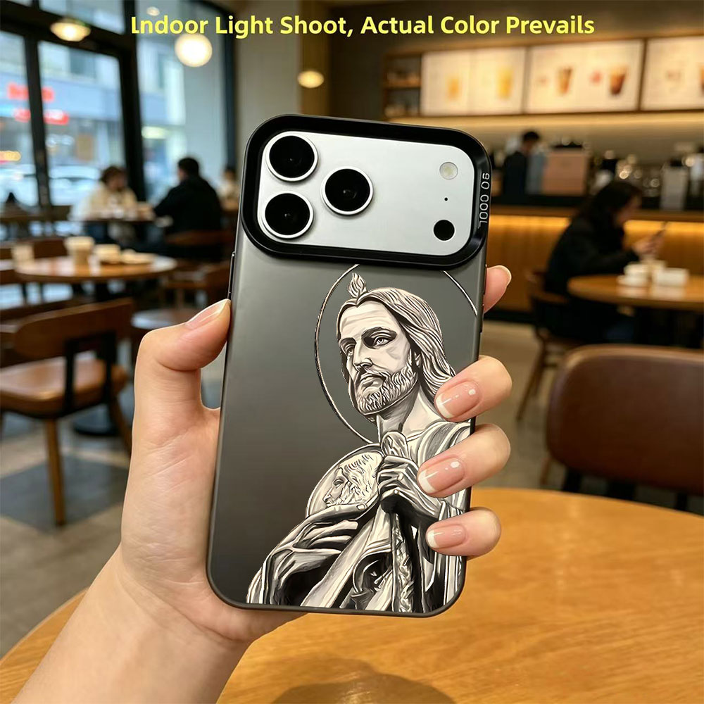 Xo Phone Accessories - Telefoonhoesje met San Judas Tadeo patroonontwerp