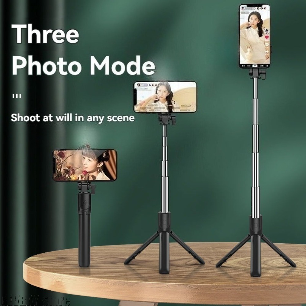 Phone Accessories Brand - 1pc Draadloos Bluetooth Selfie Stick-statief zonder