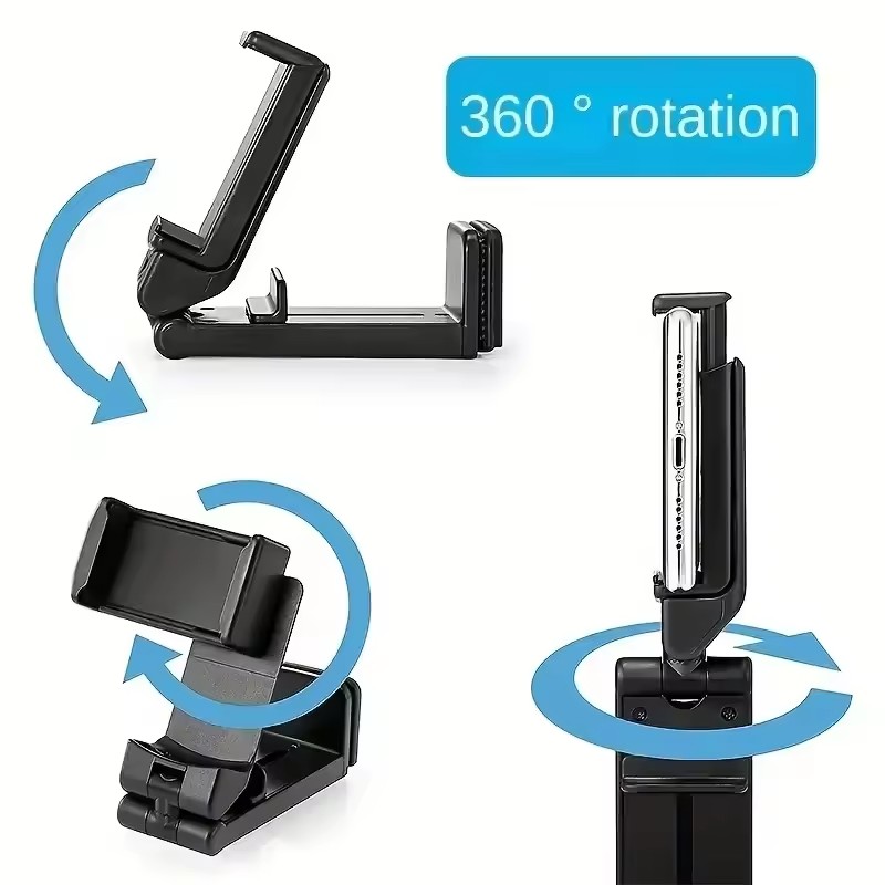 Desk Phone Stand - Multifunctionele Treinstoel Smartphonehouder, Verstelbare Selfiehouder, Vliegtuig