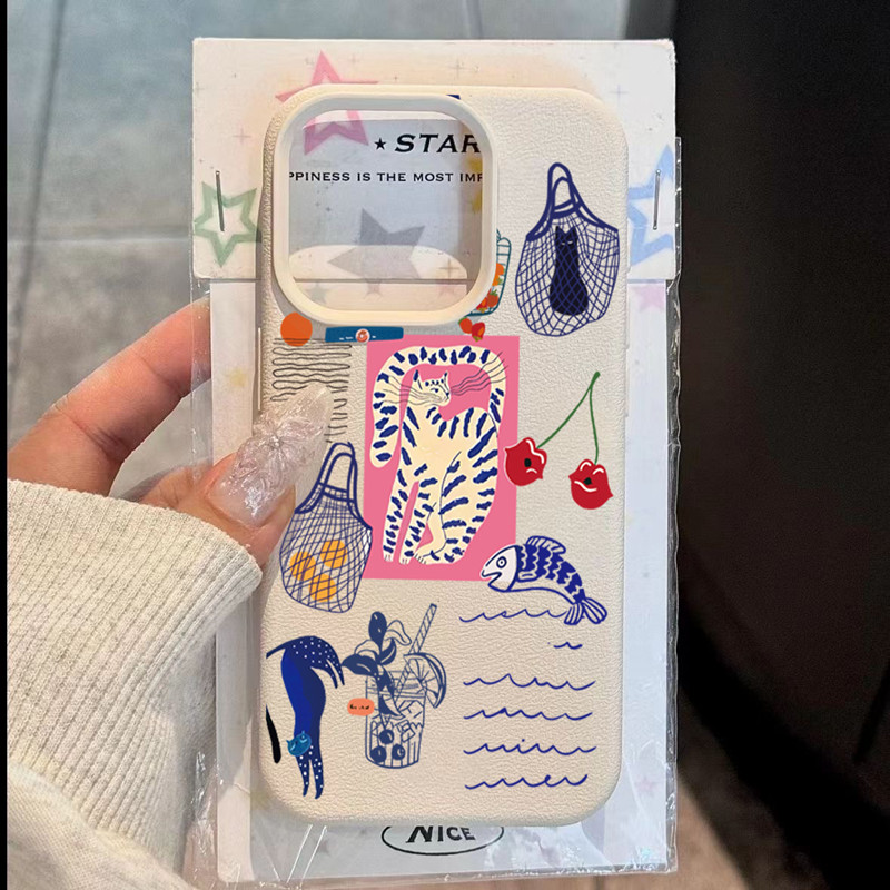 Schattige kersenkat print tele - Xo Phone Accessories recensie en prijs