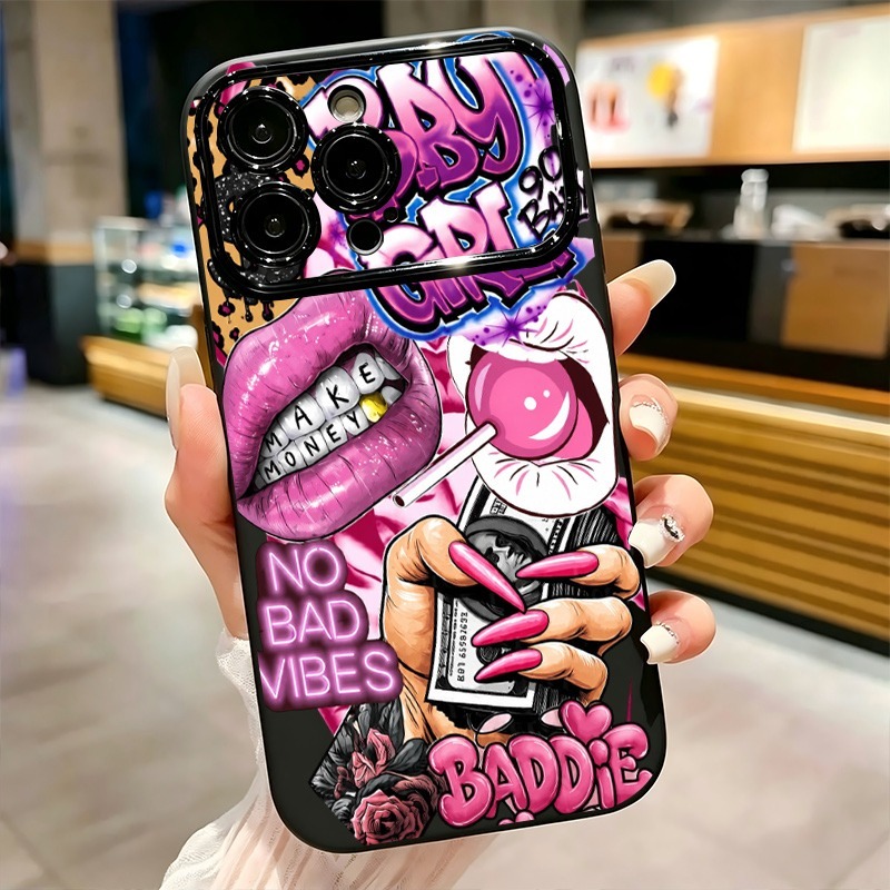 Hiphop roze lippen baby meisje - Phone Accessories Iphone recensie en prijs