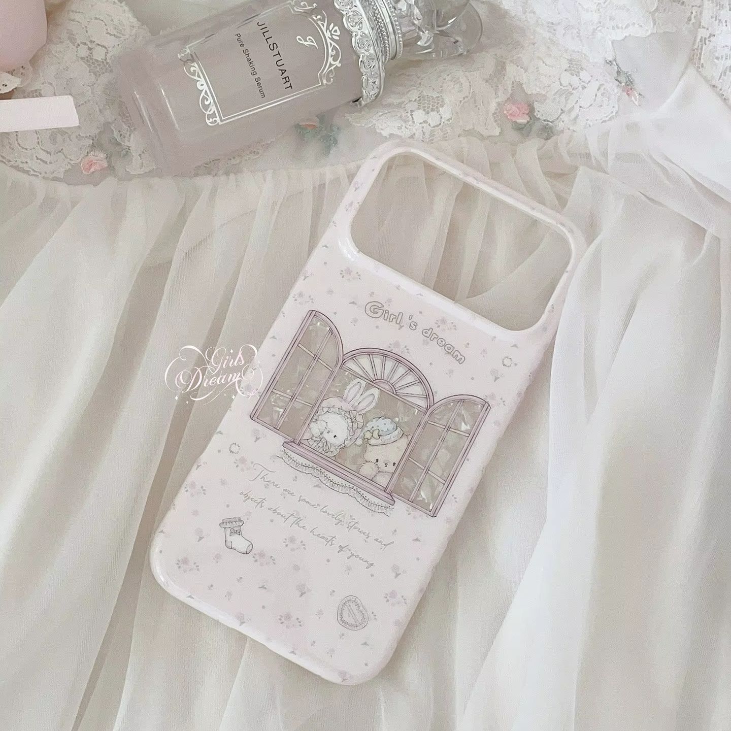Kawaii Bunny Bear Bloemige Roz - Y2K Phone Accessories recensie en prijs