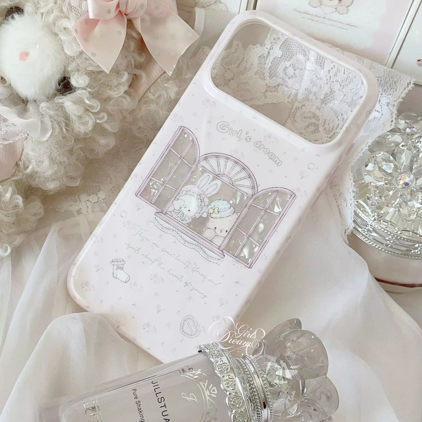 Kawaii Bunny Bear Bloemige Roz - Y2K Phone Accessories recensie en prijs