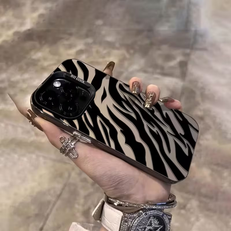Zebra-patroon Zwarte Geavancee - Phone Accessories Iphone recensie en prijs
