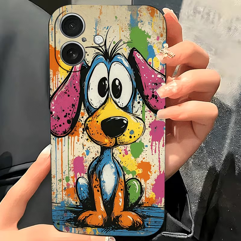 Graffiti gekleurde puppy TPU t - Xo Phone Accessories recensie en prijs