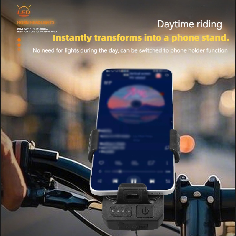 Fietskoplamp met hoorn en tele - Phone Zone Accessories & Repair recensie en prijs