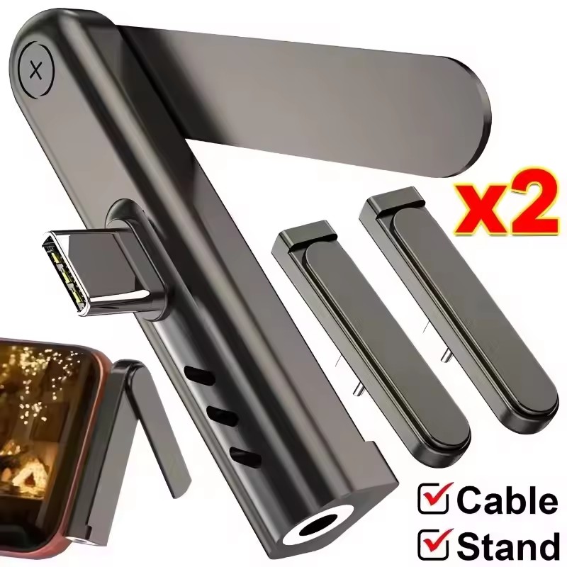 2/1PCS Draagbare USB C Naar 3. - Desk Phone Stand recensie en prijs