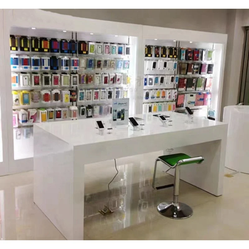 Houten Slatwall mobiele telefo - Phone Accessories Cabinet recensie en prijs