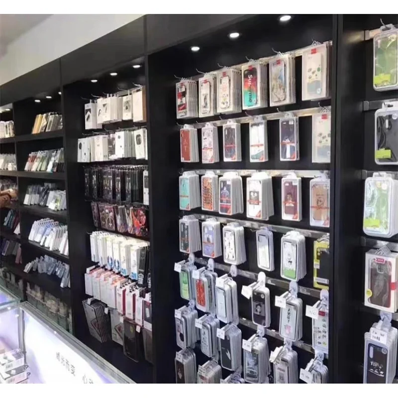 Houten Slatwall mobiele telefo - Phone Accessories Cabinet recensie en prijs
