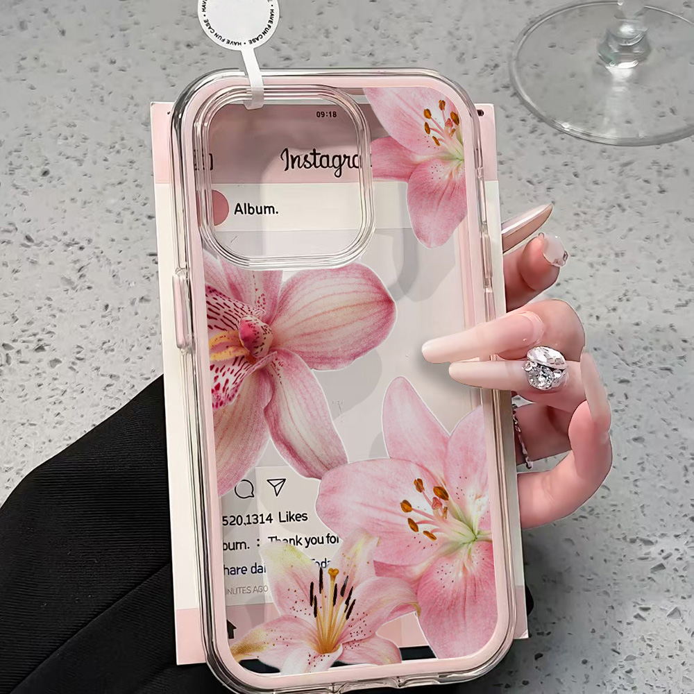 Roze Lelie Bloem Transparante  - Xo Phone Accessories recensie en prijs