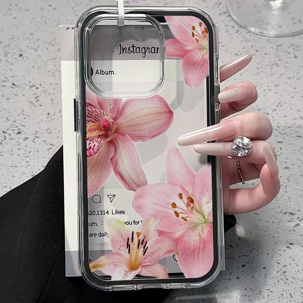 Roze Lelie Bloem Transparante  - Xo Phone Accessories recensie en prijs