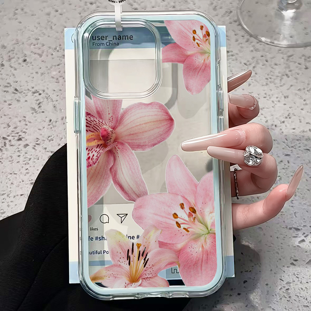 Roze Lelie Bloem Transparante  - Xo Phone Accessories recensie en prijs