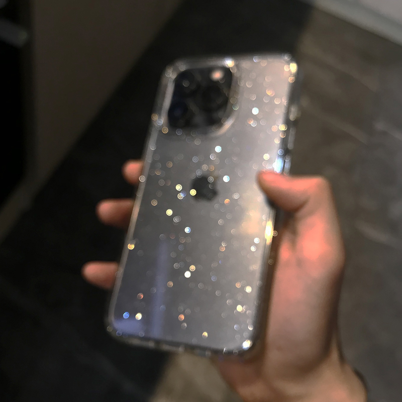 Transparant Eenvoudig Glitter  - Y2K Phone Accessories recensie en prijs
