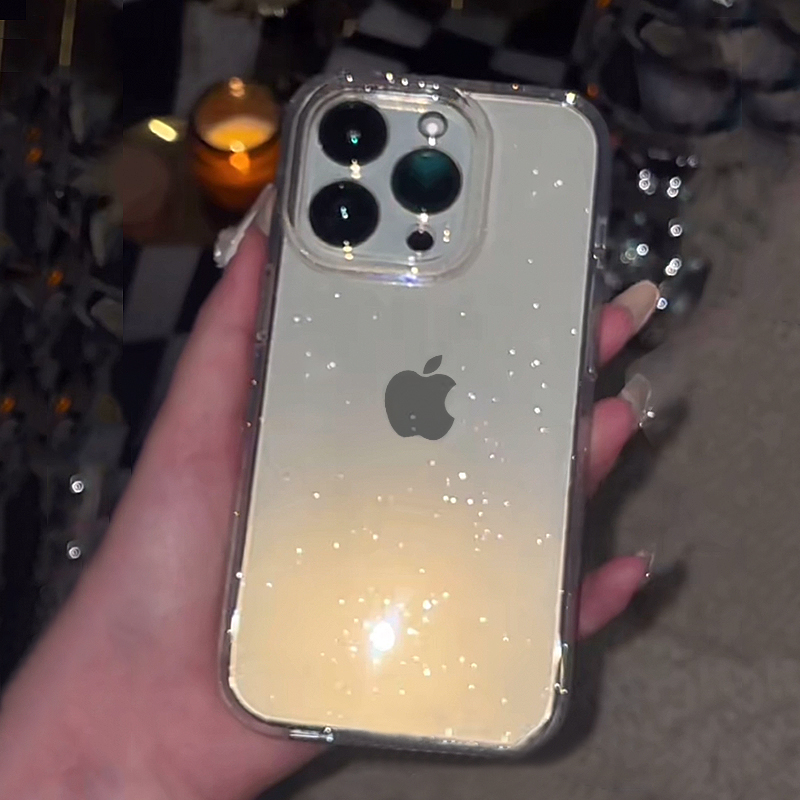 Transparant Eenvoudig Glitter  - Y2K Phone Accessories recensie en prijs