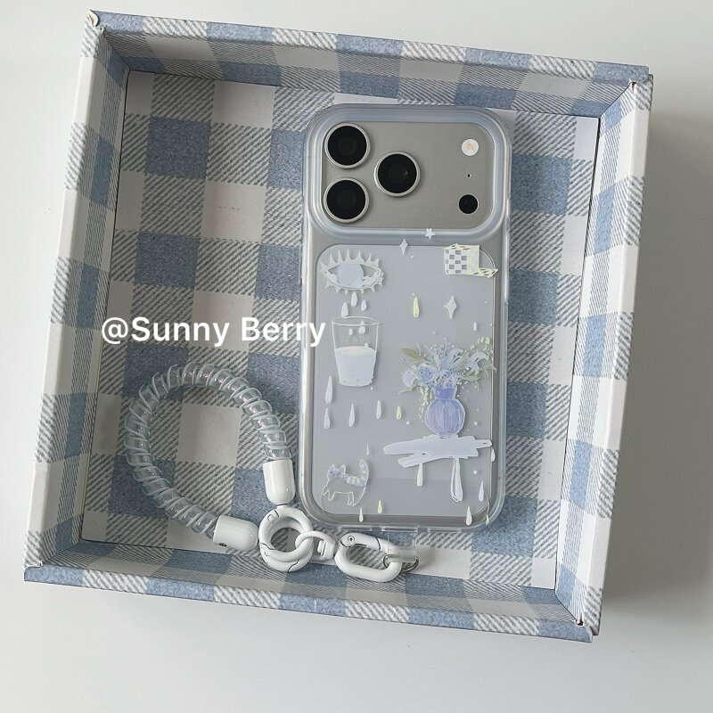 Koreaanse Ins Blue Tear Vase I - Y2K Phone Accessories recensie en prijs
