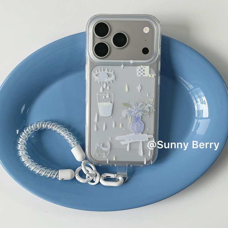 Koreaanse Ins Blue Tear Vase I - Y2K Phone Accessories recensie en prijs