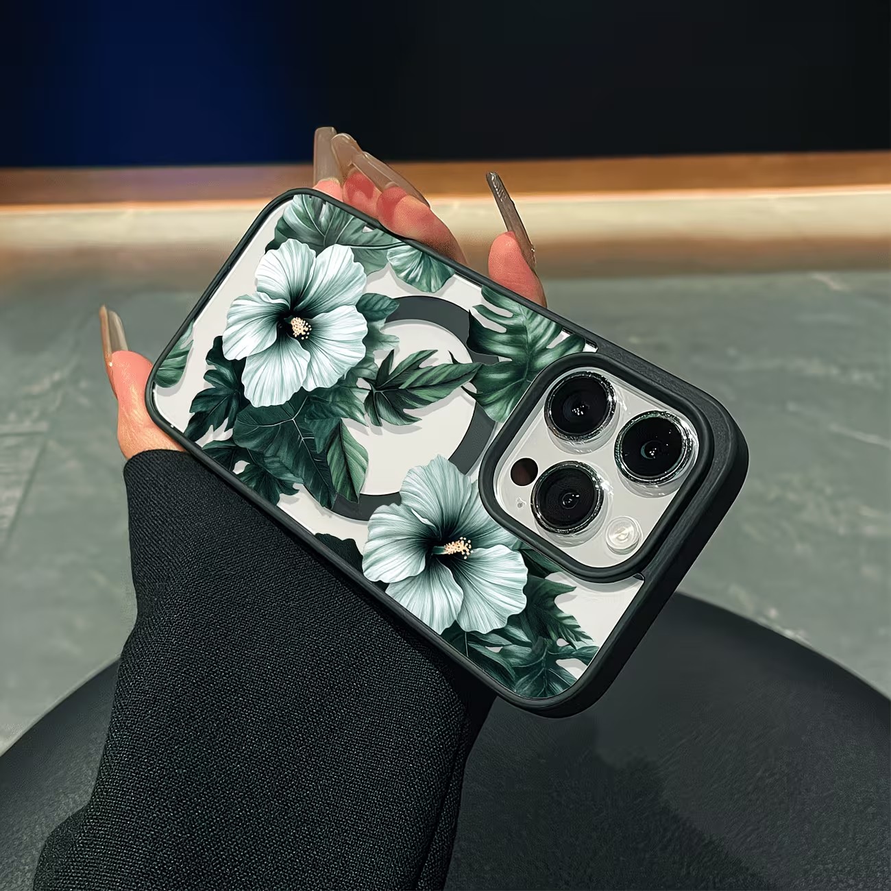 Groene bloemenprint telefoonho - Xo Phone Accessories recensie en prijs
